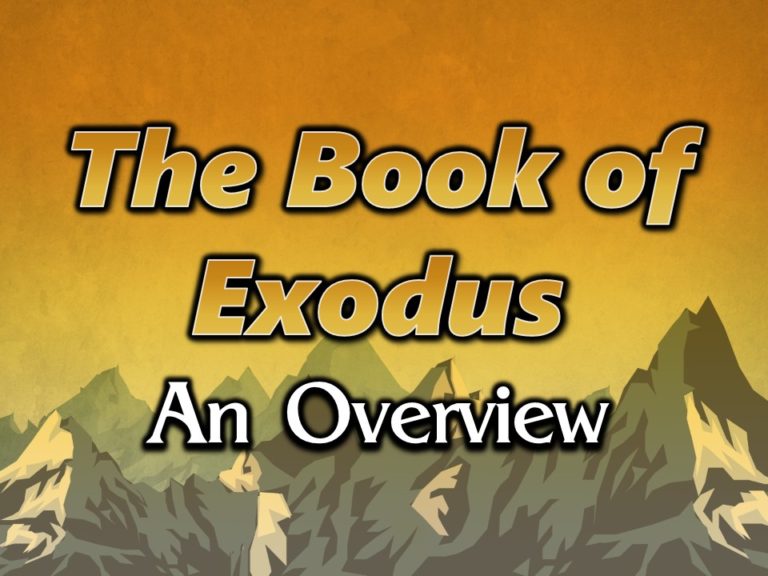 08-27-17 PM - An Overview Of The Book Of Exodus - Fellowship Baptist Church